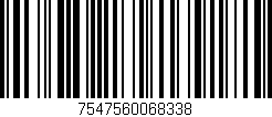 Código de barras (EAN, GTIN, SKU, ISBN): '7547560068338'
