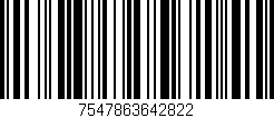Código de barras (EAN, GTIN, SKU, ISBN): '7547863642822'