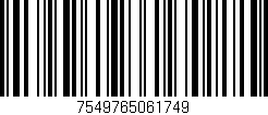 Código de barras (EAN, GTIN, SKU, ISBN): '7549765061749'