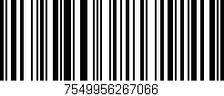 Código de barras (EAN, GTIN, SKU, ISBN): '7549956267066'
