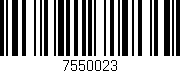 Código de barras (EAN, GTIN, SKU, ISBN): '7550023'