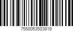 Código de barras (EAN, GTIN, SKU, ISBN): '7550053503919'
