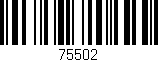 Código de barras (EAN, GTIN, SKU, ISBN): '75502'