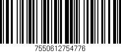 Código de barras (EAN, GTIN, SKU, ISBN): '7550612754776'
