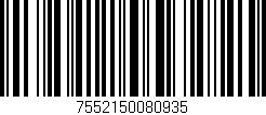Código de barras (EAN, GTIN, SKU, ISBN): '7552150080935'