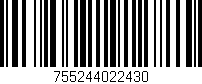 Código de barras (EAN, GTIN, SKU, ISBN): '755244022430'