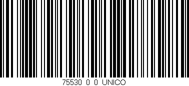 Código de barras (EAN, GTIN, SKU, ISBN): '75530_0_0_UNICO'