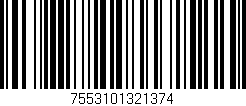 Código de barras (EAN, GTIN, SKU, ISBN): '7553101321374'