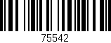 Código de barras (EAN, GTIN, SKU, ISBN): '75542'