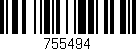 Código de barras (EAN, GTIN, SKU, ISBN): '755494'