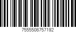 Código de barras (EAN, GTIN, SKU, ISBN): '7555506757192'