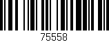 Código de barras (EAN, GTIN, SKU, ISBN): '75558'