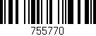 Código de barras (EAN, GTIN, SKU, ISBN): '755770'