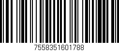Código de barras (EAN, GTIN, SKU, ISBN): '7558351601788'