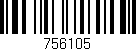 Código de barras (EAN, GTIN, SKU, ISBN): '756105'