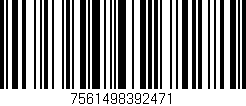 Código de barras (EAN, GTIN, SKU, ISBN): '7561498392471'