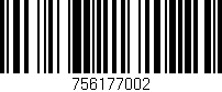 Código de barras (EAN, GTIN, SKU, ISBN): '756177002'