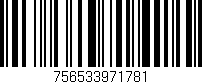 Código de barras (EAN, GTIN, SKU, ISBN): '756533971781'
