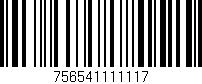Código de barras (EAN, GTIN, SKU, ISBN): '756541111117'