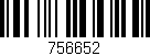 Código de barras (EAN, GTIN, SKU, ISBN): '756652'