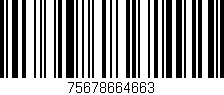 Código de barras (EAN, GTIN, SKU, ISBN): '75678664663'