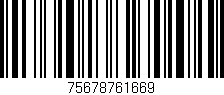 Código de barras (EAN, GTIN, SKU, ISBN): '75678761669'