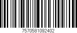 Código de barras (EAN, GTIN, SKU, ISBN): '7570581092402'
