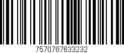 Código de barras (EAN, GTIN, SKU, ISBN): '7570787633232'