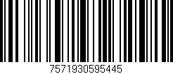 Código de barras (EAN, GTIN, SKU, ISBN): '7571930595445'