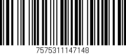 Código de barras (EAN, GTIN, SKU, ISBN): '7575311147148'