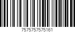 Código de barras (EAN, GTIN, SKU, ISBN): '7575757575161'