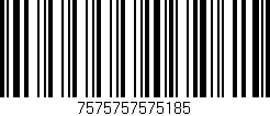 Código de barras (EAN, GTIN, SKU, ISBN): '7575757575185'