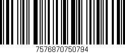Código de barras (EAN, GTIN, SKU, ISBN): '7576870750794'