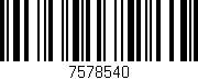 Código de barras (EAN, GTIN, SKU, ISBN): '7578540'
