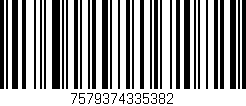 Código de barras (EAN, GTIN, SKU, ISBN): '7579374335382'
