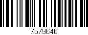 Código de barras (EAN, GTIN, SKU, ISBN): '7579646'