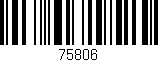 Código de barras (EAN, GTIN, SKU, ISBN): '75806'