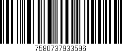 Código de barras (EAN, GTIN, SKU, ISBN): '7580737933596'