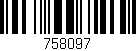 Código de barras (EAN, GTIN, SKU, ISBN): '758097'