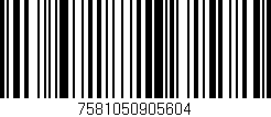 Código de barras (EAN, GTIN, SKU, ISBN): '7581050905604'