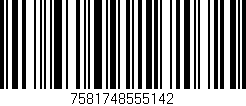 Código de barras (EAN, GTIN, SKU, ISBN): '7581748555142'
