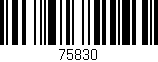 Código de barras (EAN, GTIN, SKU, ISBN): '75830'