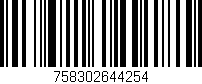 Código de barras (EAN, GTIN, SKU, ISBN): '758302644254'