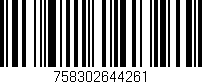 Código de barras (EAN, GTIN, SKU, ISBN): '758302644261'