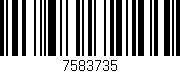 Código de barras (EAN, GTIN, SKU, ISBN): '7583735'