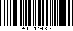 Código de barras (EAN, GTIN, SKU, ISBN): '7583770158605'