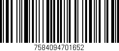 Código de barras (EAN, GTIN, SKU, ISBN): '7584094701652'