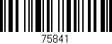 Código de barras (EAN, GTIN, SKU, ISBN): '75841'