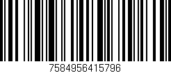 Código de barras (EAN, GTIN, SKU, ISBN): '7584956415796'