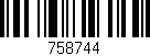 Código de barras (EAN, GTIN, SKU, ISBN): '758744'